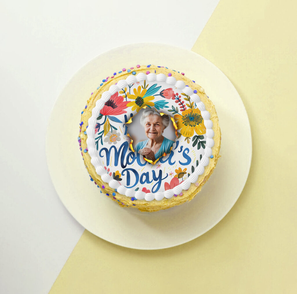 Mother's Day Flaming Wafer Cake
